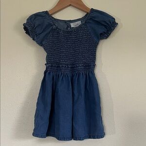 Peek denim toddler dress